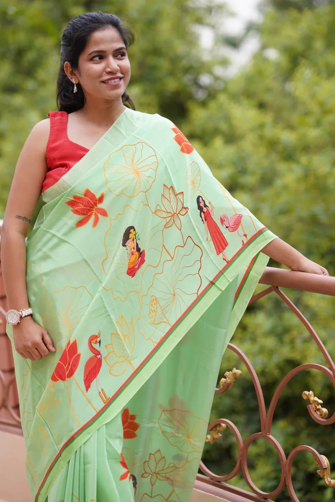 The Lotus Reverie | Pure Viscose Saree