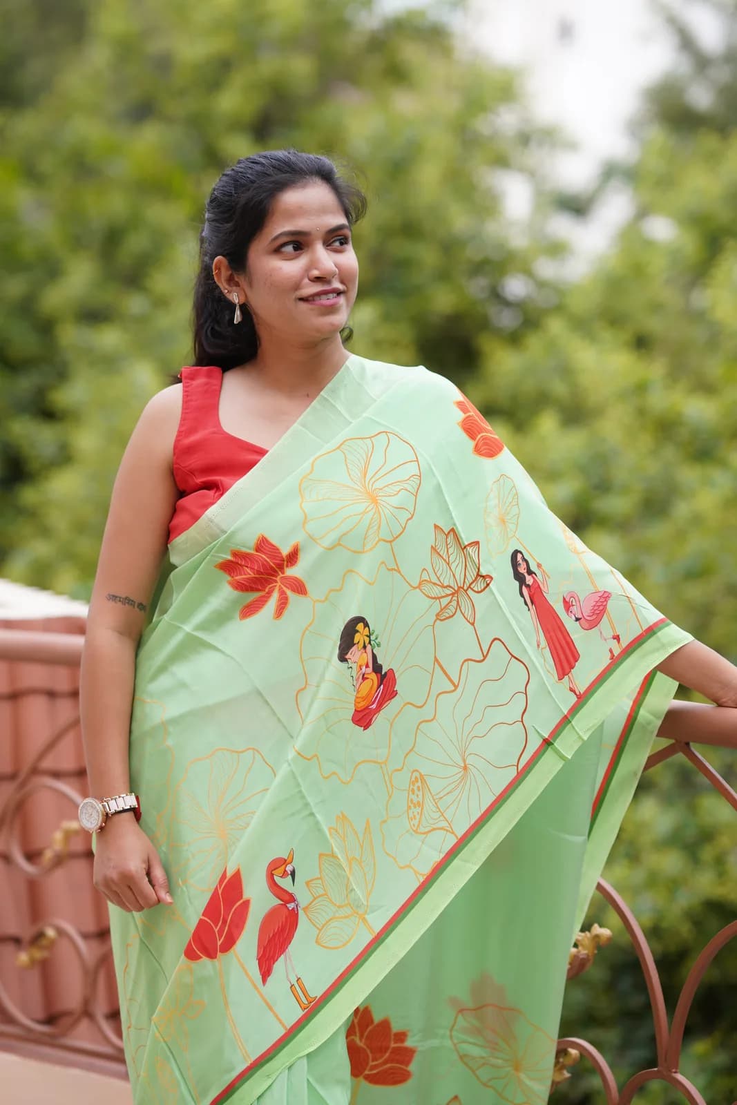The Lotus Reverie | Pure Viscose Saree