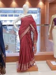 Royal Emerald Temple Border Georgette Saree